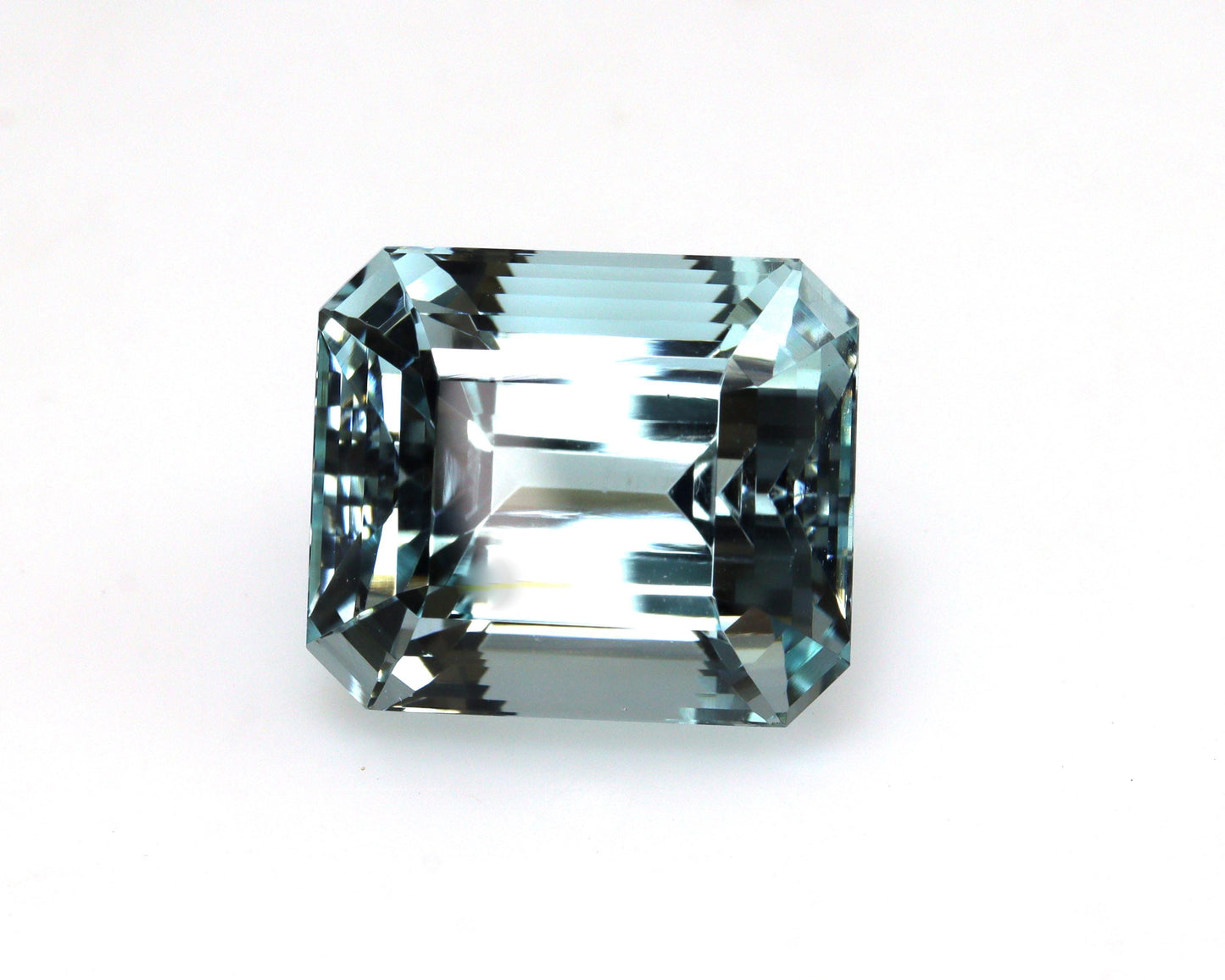 10.4 Ct Greenish Blue Aquamarine | Emerald Cut Gem 13x11.3mm | Flawless Brazilian Aquamarine | AAA Loose Gem for Ring, Big Emerald Cut Ring