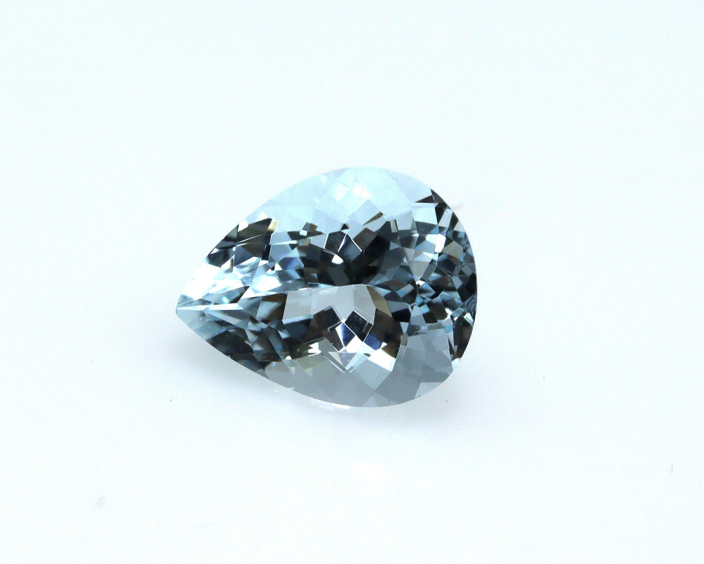 2.1 Ct AAA Natural Aquamarine Pear Cut | Medium Blue Aquamarine | March Birthstone | Loupe Clean Loose Gemstone for Ring or Pendant