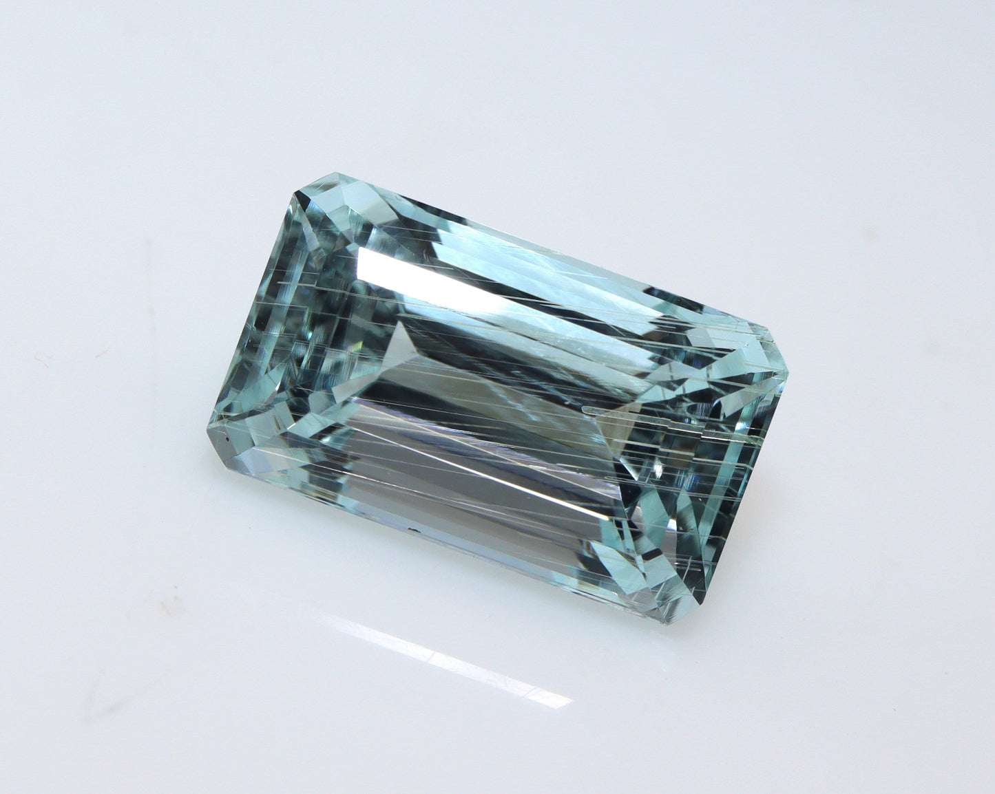 12 Ct Natural Aquamarine Emerald Cut, 16.9x10 mm Light Blue Gemstone, Statement Ring Gem, Loose March Birthstone, Custom Jewelry Stone