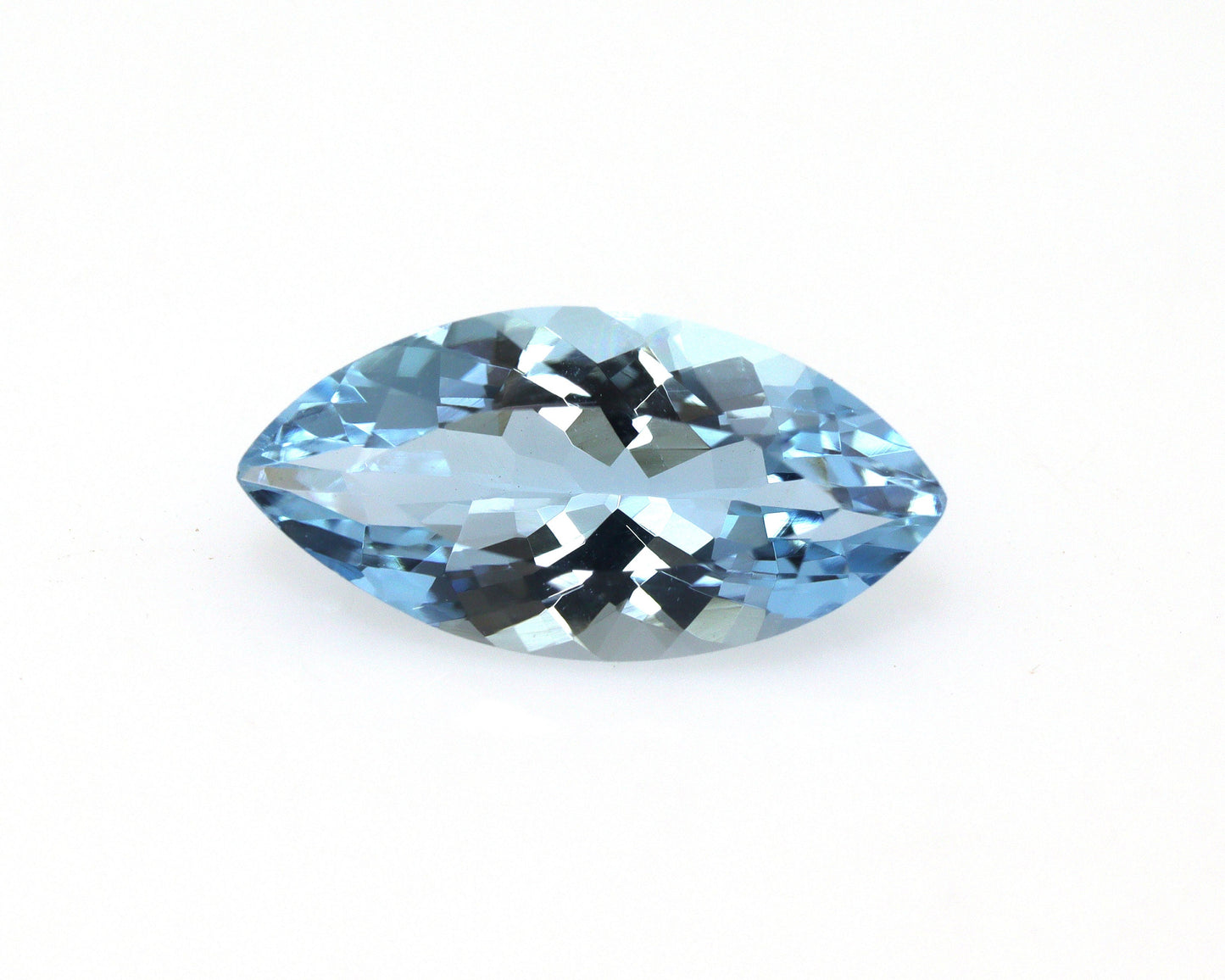 Ultra Fine! 2.7 Ct AAA+ Natural Aquamarine Marquise Cut, Top Blue Aquamarine, Engagement Ring Stone, Horizontal Marquise Gemstone