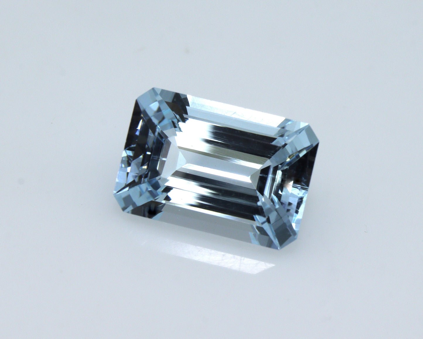 3.8 Ct AAA Natural Aquamarine Emerald Cut, Top Grade Blue Step Cut Gemstone, Fine Faceted Octagon Aquamarine for Ring or Engagement Jewelry