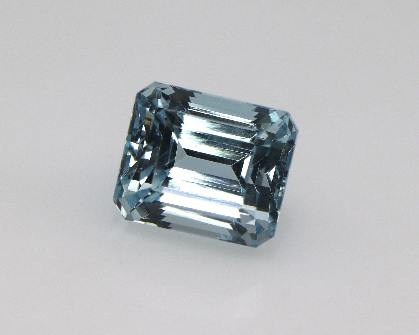 5.9 Ct Emerald Cut Aquamarine | 10.1x8.6 mm Natural Blue Gemstone | Eye Clean Aquamarine for Pendant, Ring, or Statement Necklace