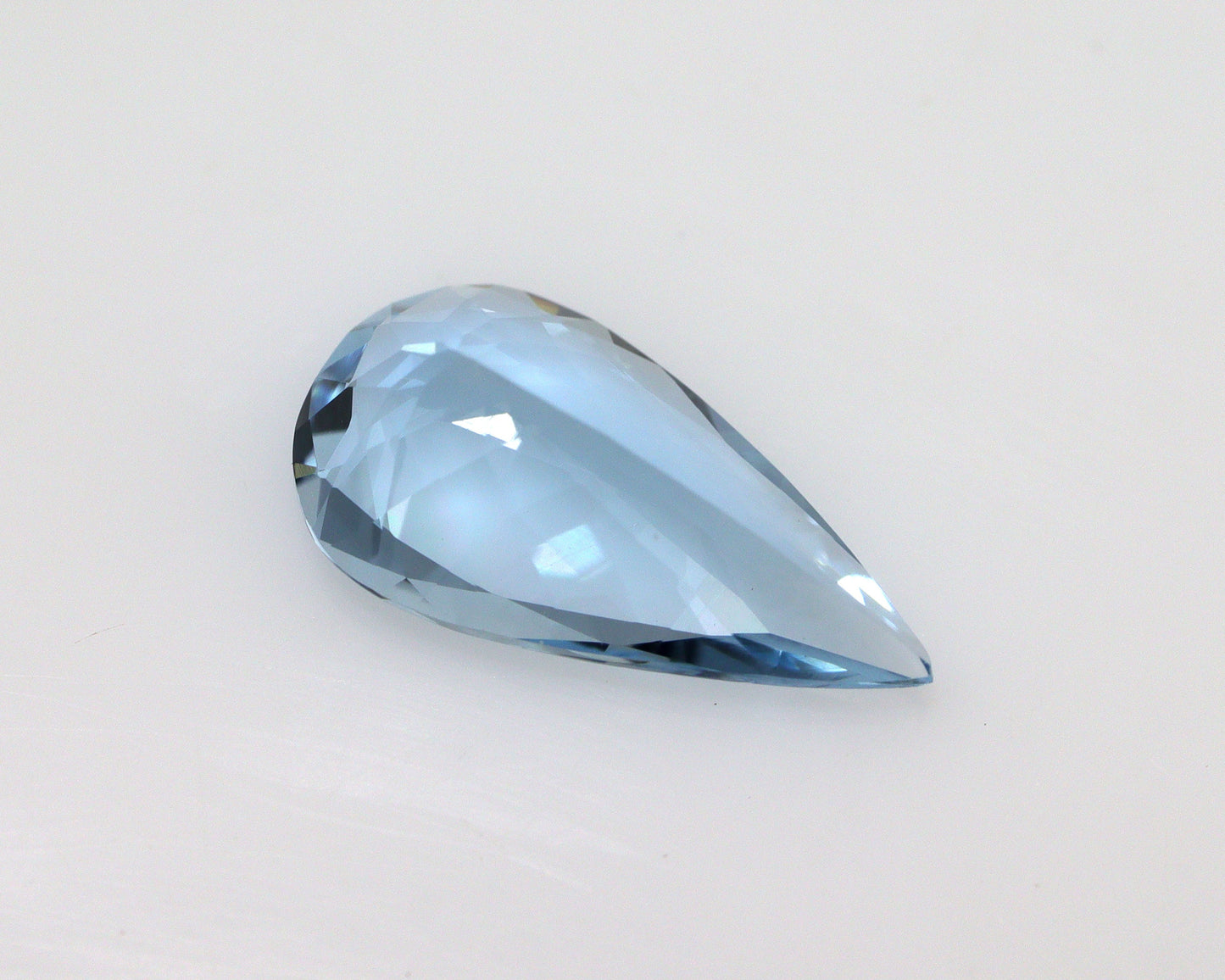 1.48 Ct Dark Blue Aquamarine Pear | AAA+ Gem 12x6.5mm | Natural Gem for Pendant, Pear Ring or Halo Necklace | Fine Cut | Drop Pendant Gem