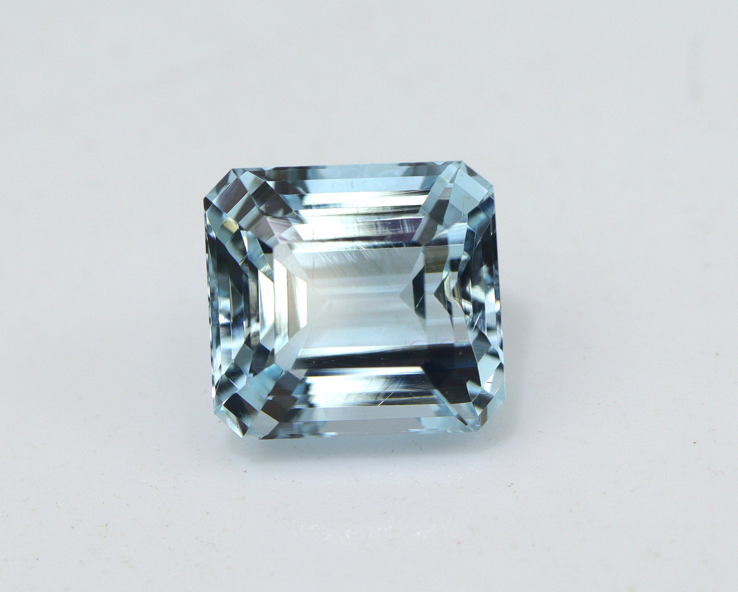 3.9 Ct Aquamarine Emerald Cut – AAA Natural 9x8.4 mm Octagon Gemstone, Medium Blue Aquamarine, Solitaire Ring Stone