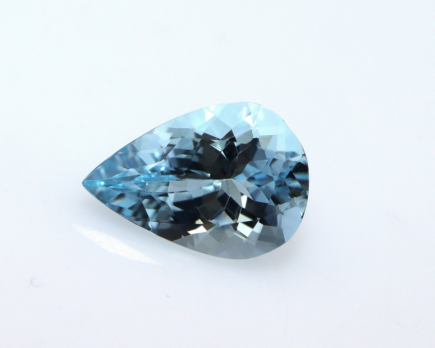 BEAUTY! AAA+ Natural Aquamarine Pear Cut, 1.95 Cts For Aquamarine Pear Ring, Diamond Halo Necklace, Pear Pendant, Aquamarine Engagement Ring