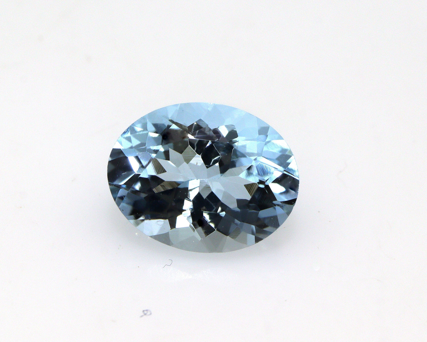 1.7 Ct Fine Blue Aquamarine Oval, 9x7mm Eye Clean Faceted Gem, For Ring or Necklace, Natural & Lustrous, Oval Cut Gemstone , Oval Ring