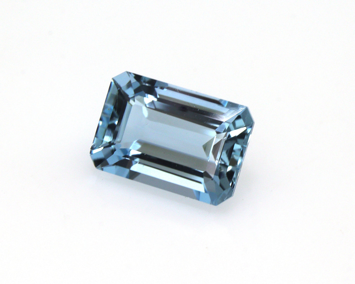 1.5 Ct Emerald Cut Aquamarine | AAA+ Blue Gemstone | Natural Unheated March Birthstone | Fine Jewelry Gem | Engagement Ring Stone