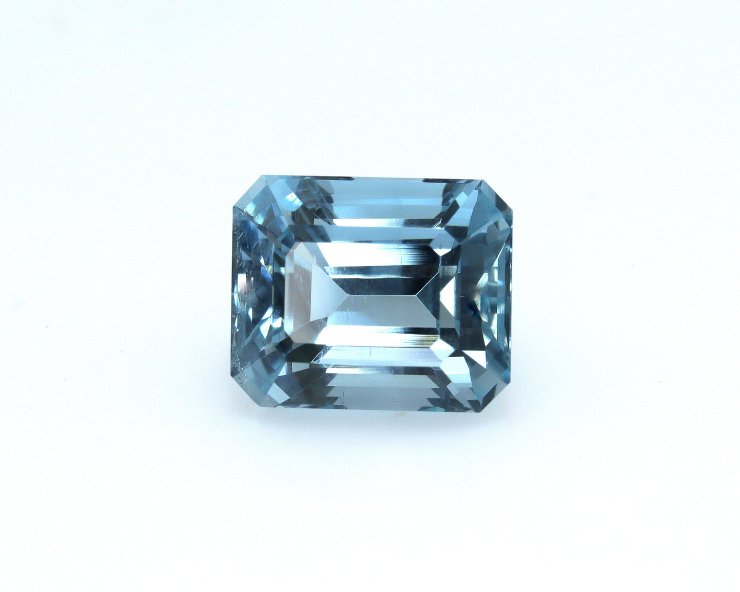 3.9ct Emerald Cut Aquamarine | Natural Medium-Dark Blue Gem | AAA Loose Aquamarine for Ring | Faceted Gemstone, Aquamarine Emerald Cut Ring
