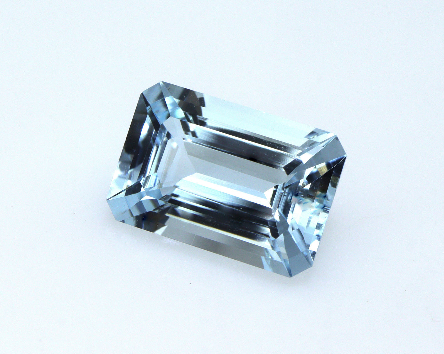 3.8 Ct AAA Natural Aquamarine Emerald Cut, Top Grade Blue Step Cut Gemstone, Fine Faceted Octagon Aquamarine for Ring or Engagement Jewelry