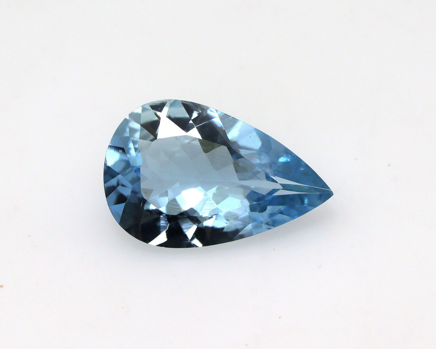 2.25 Ct Santa Maria Aquamarine Pear | Dark Blue Natural Gem | Loupe Clean Unheated | Pear Cut Ring Stone | AAA+, Top Notch Quality,