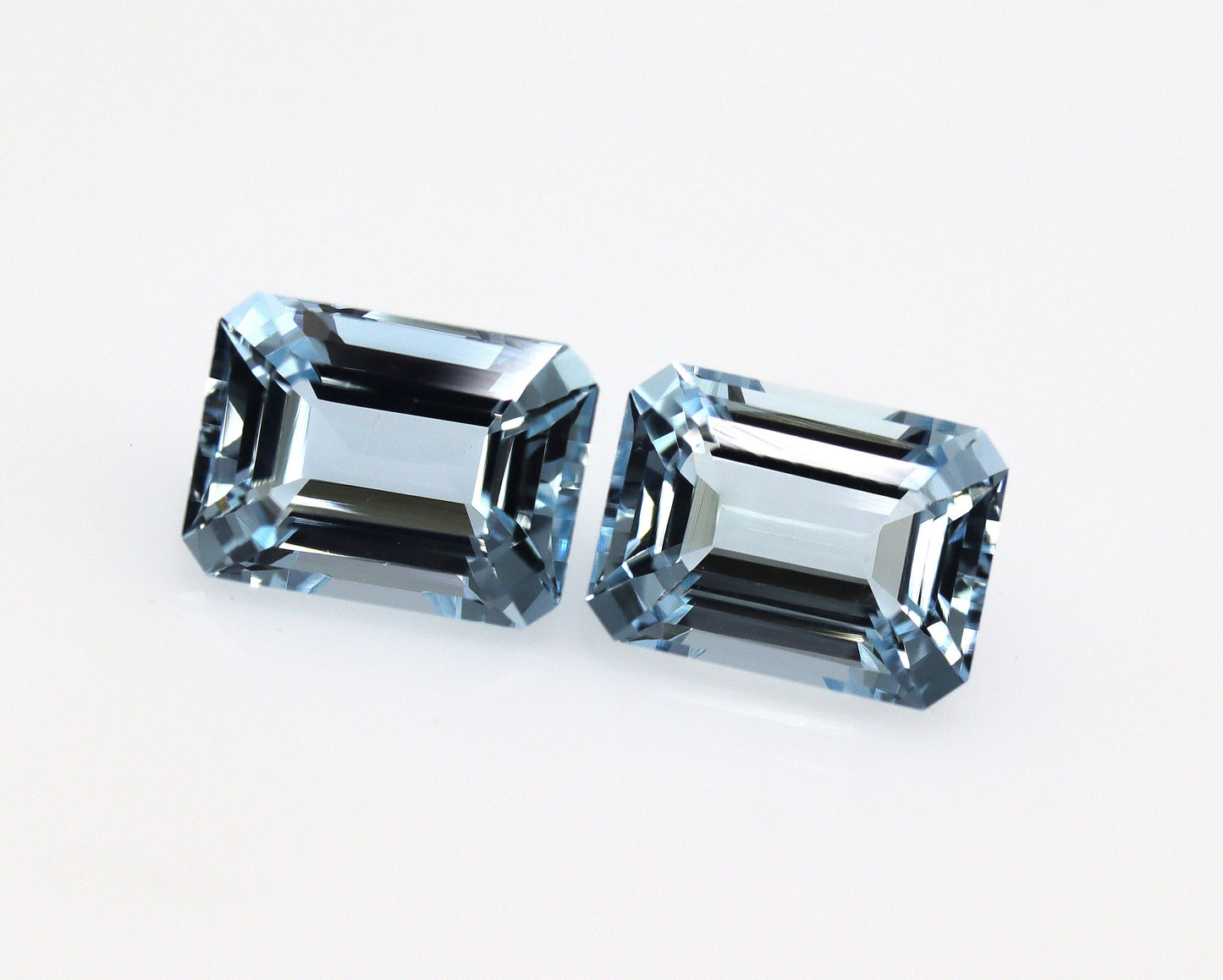 8x6 mm Aquamarine Gemstones – Emerald Cut, 1.6ct Natural March Birthstone, Medium Blue, Eye Clean, Custom order Aquamarine, Calibrated Stone