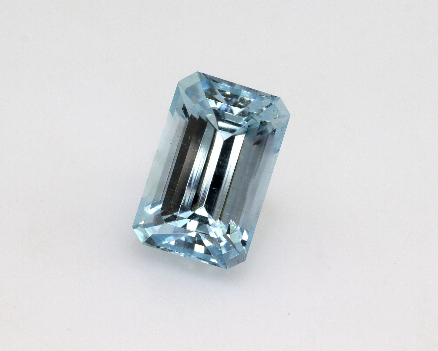 3 Ct Natural Aquamarine Emerald Cut, AAA Faceted Aquamarine Loose Gemstone, Blue Aquamarine Rectangle
