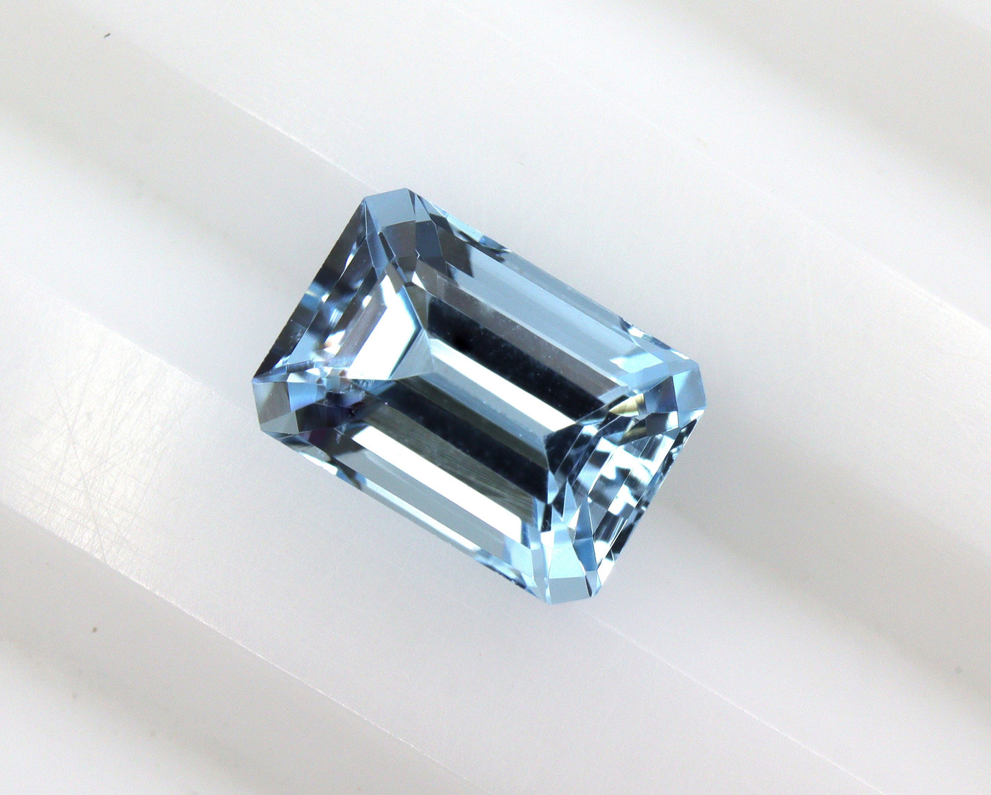 7x5 mm Aquamarine Emerald Cut – AAA Natural 1.2 Ct Medium Blue Gemstone, Loose Aquamarine for Ring or Pendant, Aquamarine Supplies
