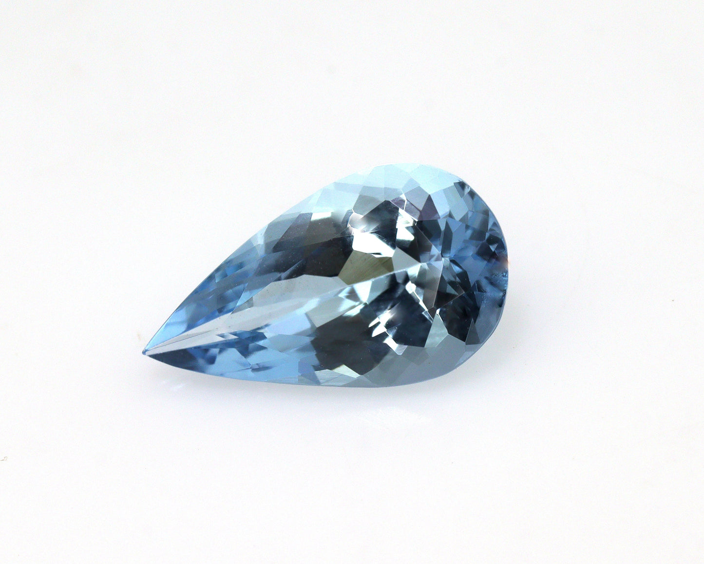 2.28 Ct Top Blue Aquamarine Pear Cut | AAA+ Loupe Clean Natural Gem | Unheated Untreated | Loose Aquamarine for Engagement Ring, Santa Maria