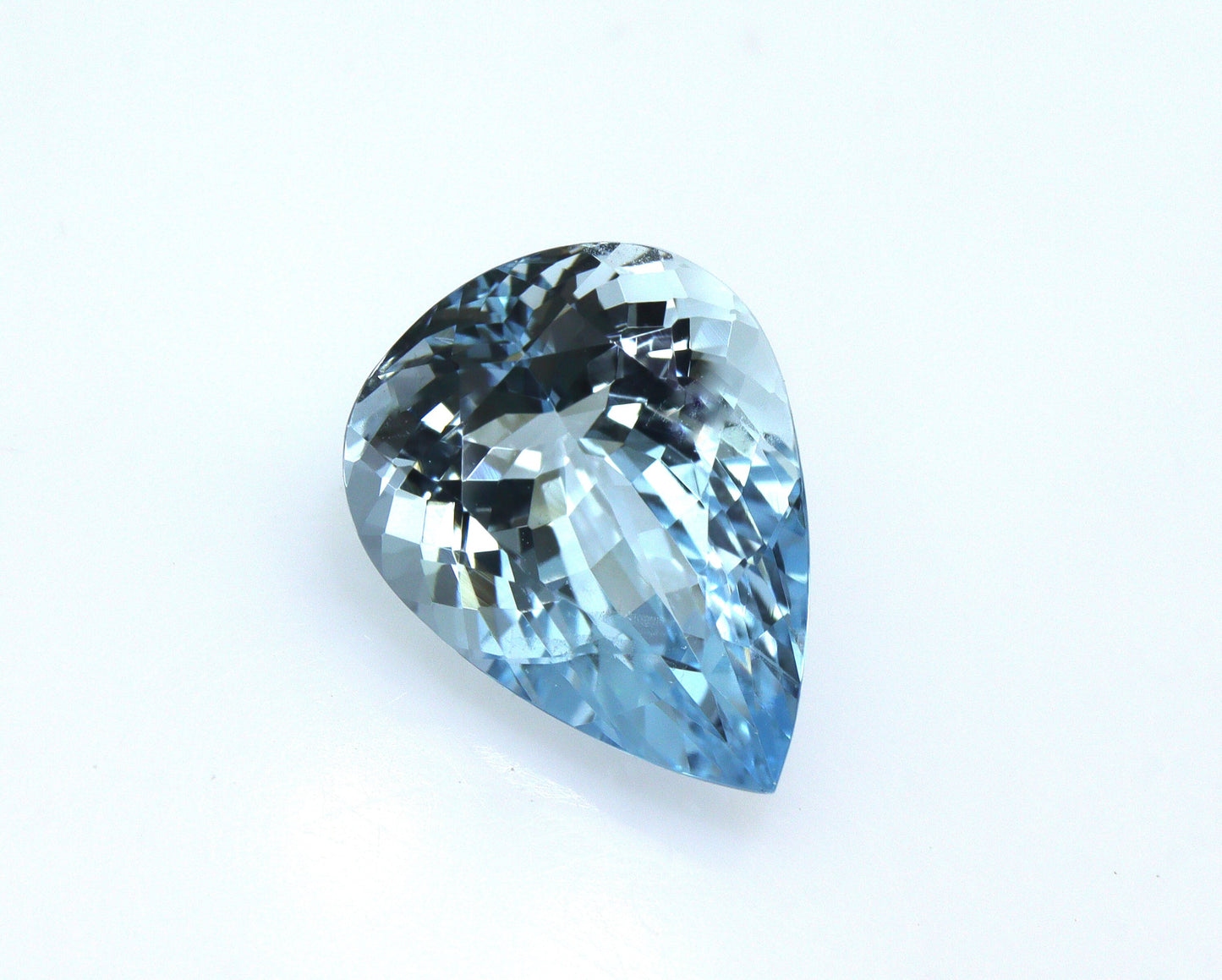 3.5 Ct Natural Aquamarine Pear – 12x9 mm AAA Medium Blue Gemstone, Eye Clean March Birthstone for Necklace or Engagement Ring