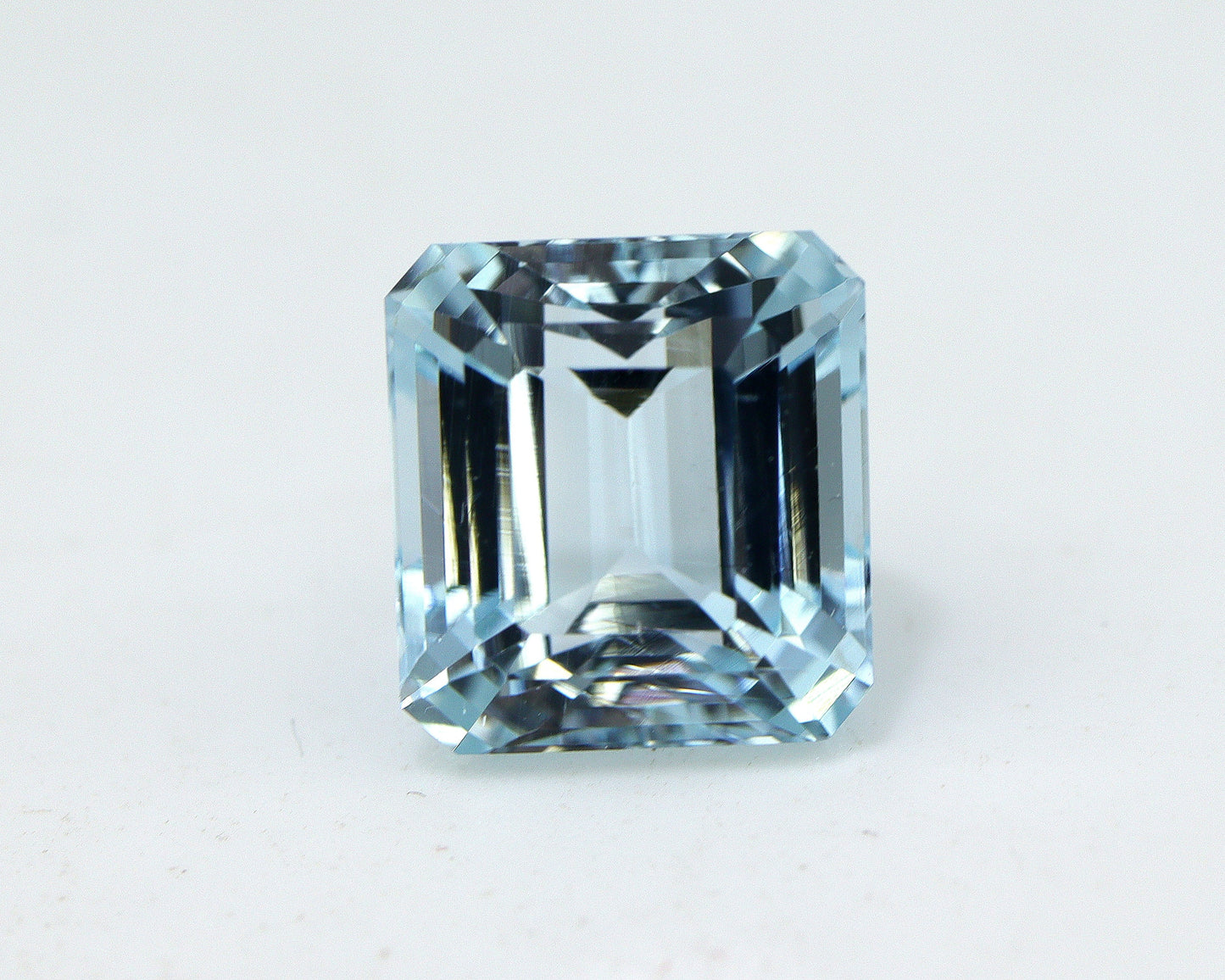 3.9 Ct Aquamarine Emerald Cut – AAA Natural 9x8.4 mm Octagon Gemstone, Medium Blue Aquamarine, Solitaire Ring Stone