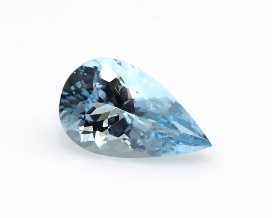 5.3 Ct Aquamarine Pear Cut 16.4x9.9 mm | AAA+ Natural Blue Gemstone | Loose Aquamarine for Ring, Pendant, Jewelry