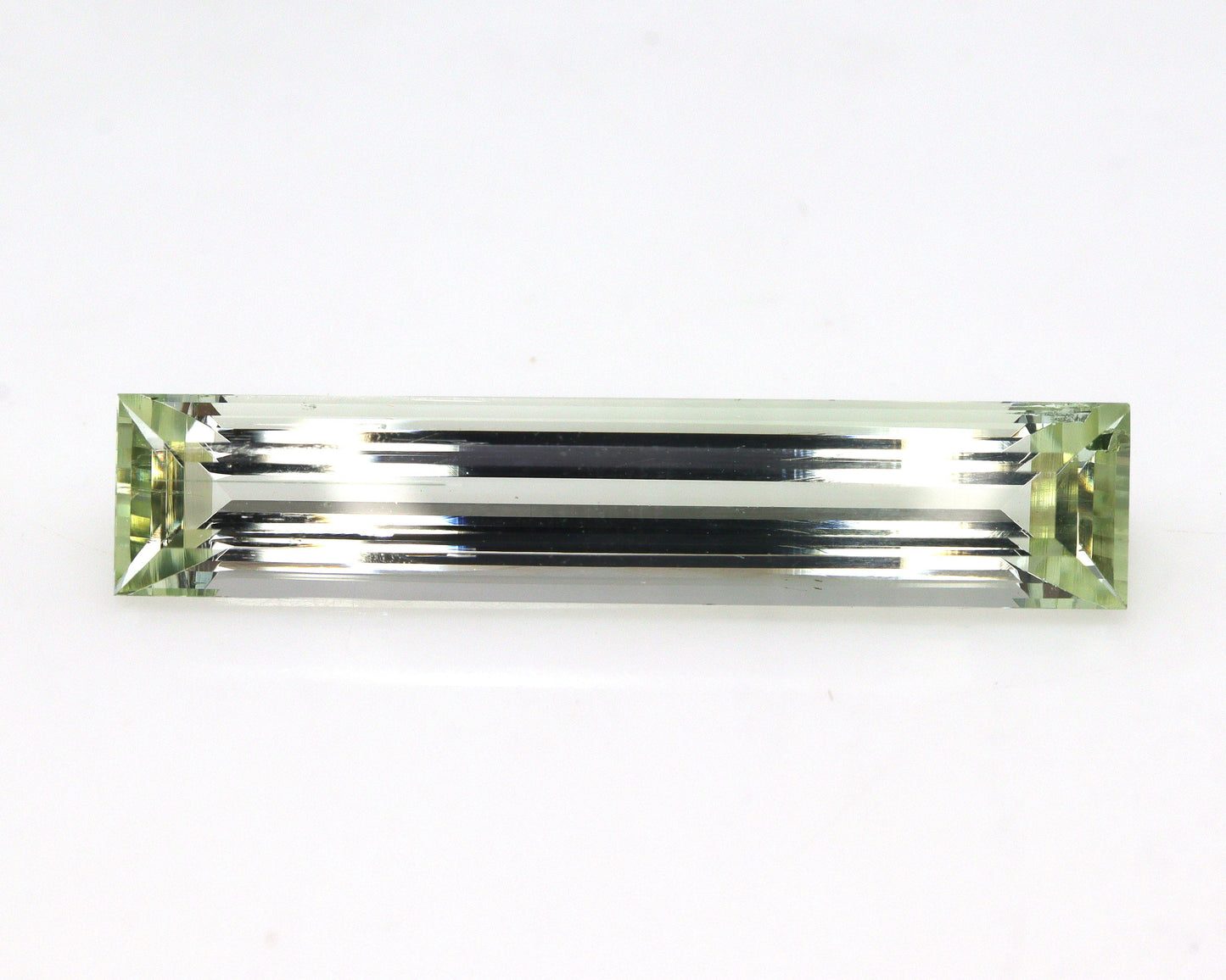 DAZZLING! Yellow Aquamarine Long 31x6.3 mm, AAA+ Natural Heliodor Extra Long Baguette, BIG Thin Elongated Baguette Necklace, 9.2 Ct Skinny