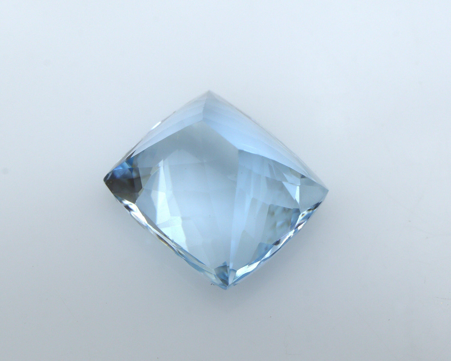SPECIAL CUT! 5.6 Ct AAA Natural Aquamarine Cushion, Unique Micro-Faceted Cushion Gem, Medium Blue Aquamarine, March Birthstone Gem