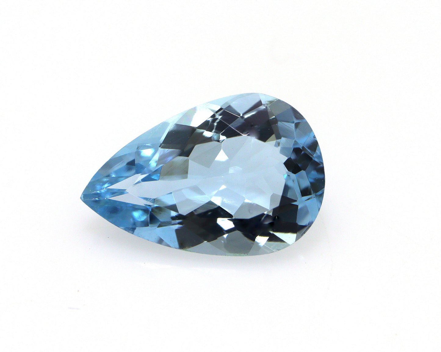 1.77 Ct Aquamarine Pear Cut, 10.8x7.1 mm Natural Blue Gemstone, AAA Eye Clean Aquamarine, March Birthstone for Engagement Ring
