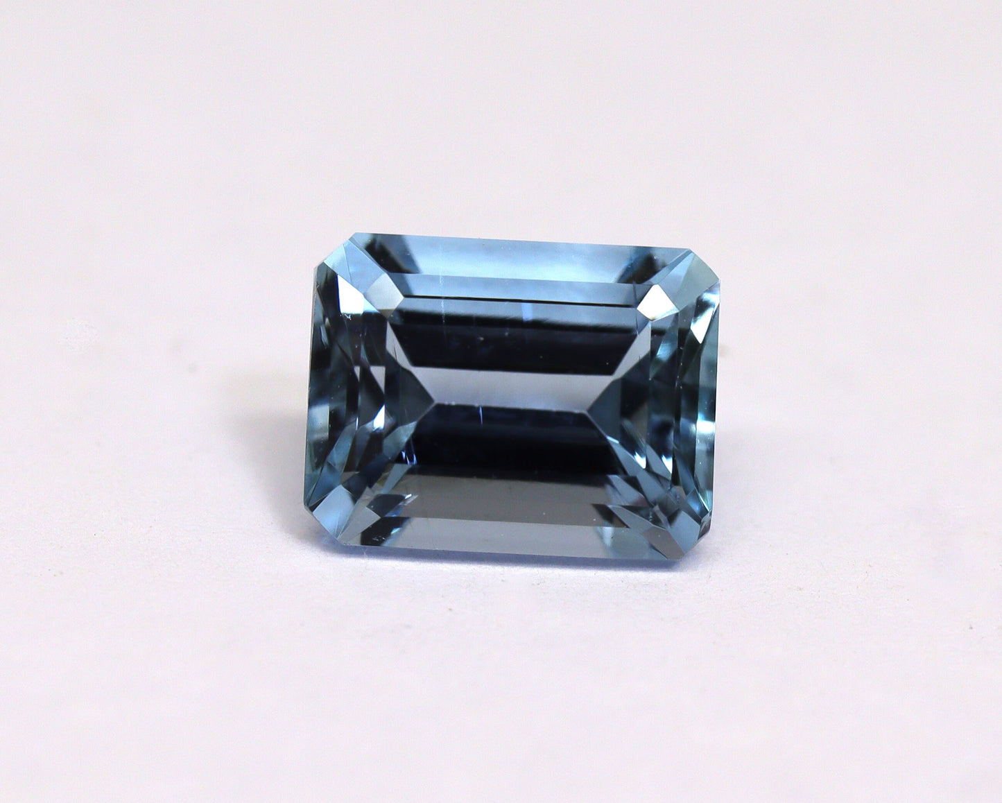 1.18 Ct Dark Blue Aquamarine Emerald Cut • AAA Natural Aquamarine • Eye-Clean 7x5 mm Octagon Gemstone • Deep Blue Aquamarine for Ring