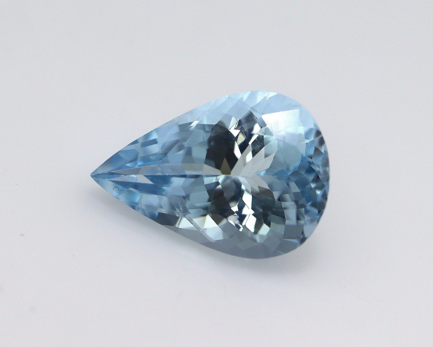 6.3ct Pear Shape Aquamarine | AAA Natural Light to Medium Blue | Eye Clean Unheated Gemstone | Loose Aquamarine for Ring or Pendant