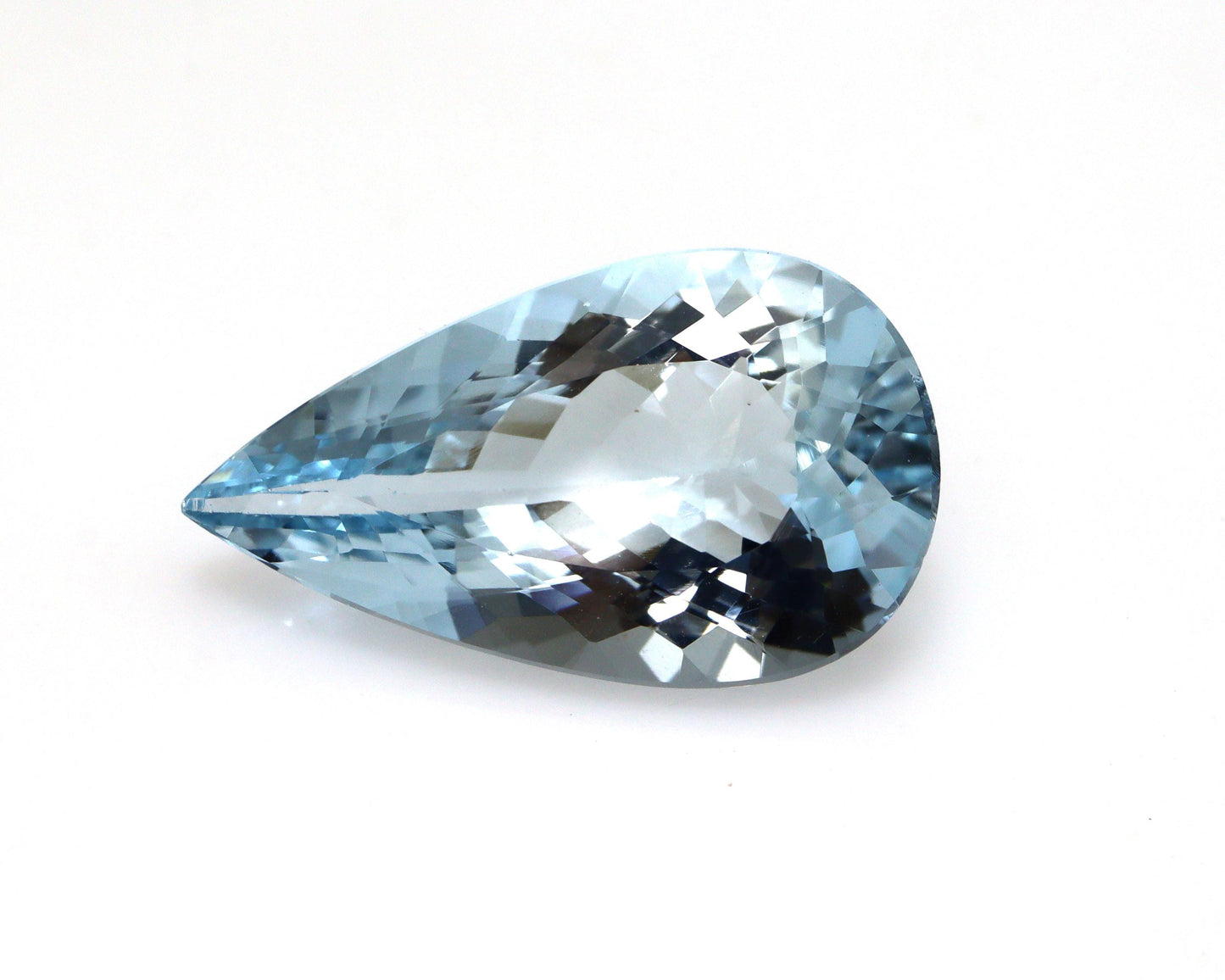 6.3 Ct Natural Aquamarine Pear Cut 19x11 mm | AAA Blue Faceted Gemstone | Loose Aquamarine for Ring, Pendant, Necklace, March Birthstone