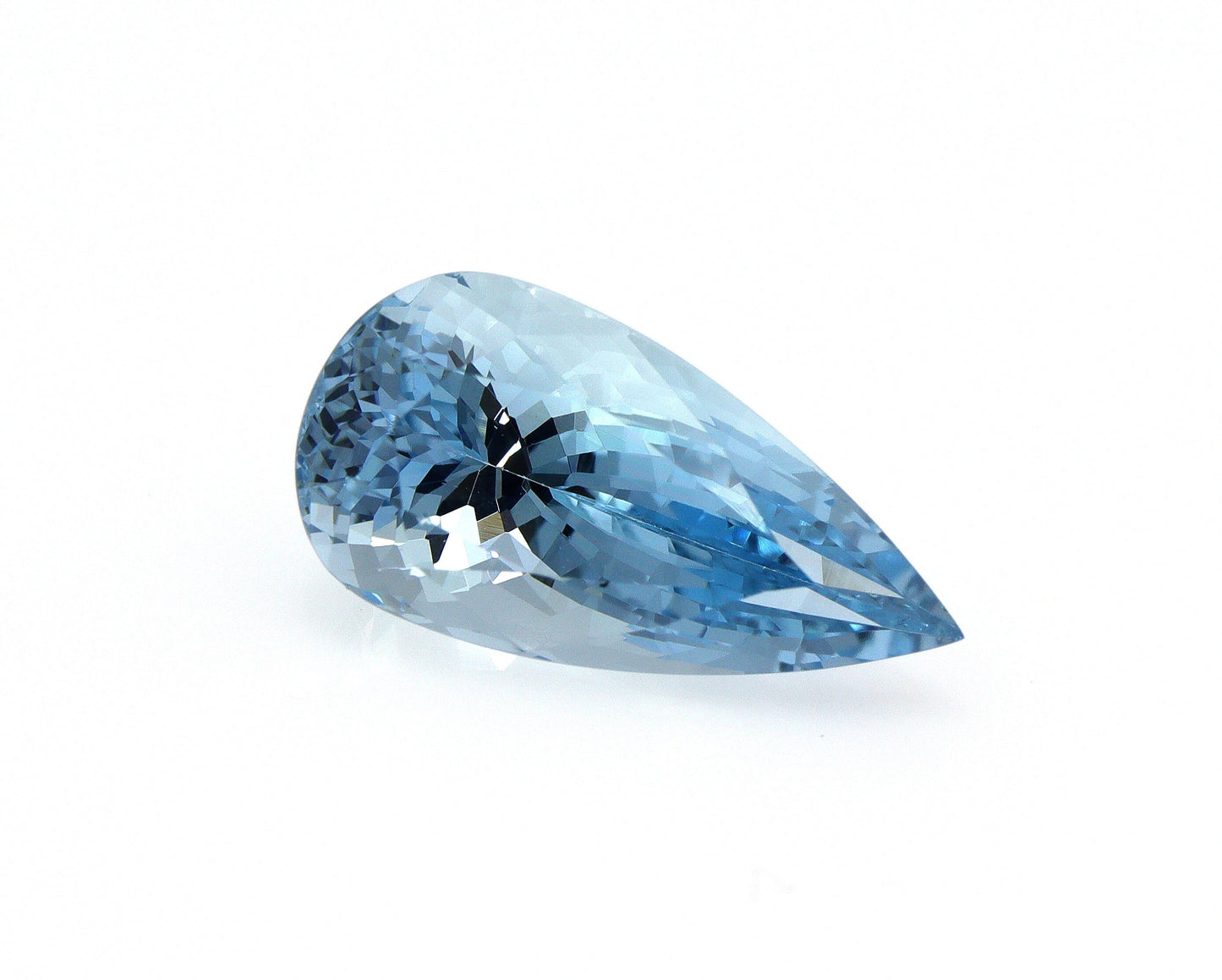 TOP BLUE! 3.9 Ct AAA+ Natural Aquamarine Pear Cut, Loose Aquamarine Gemstone, Pear Engagement Ring Stone