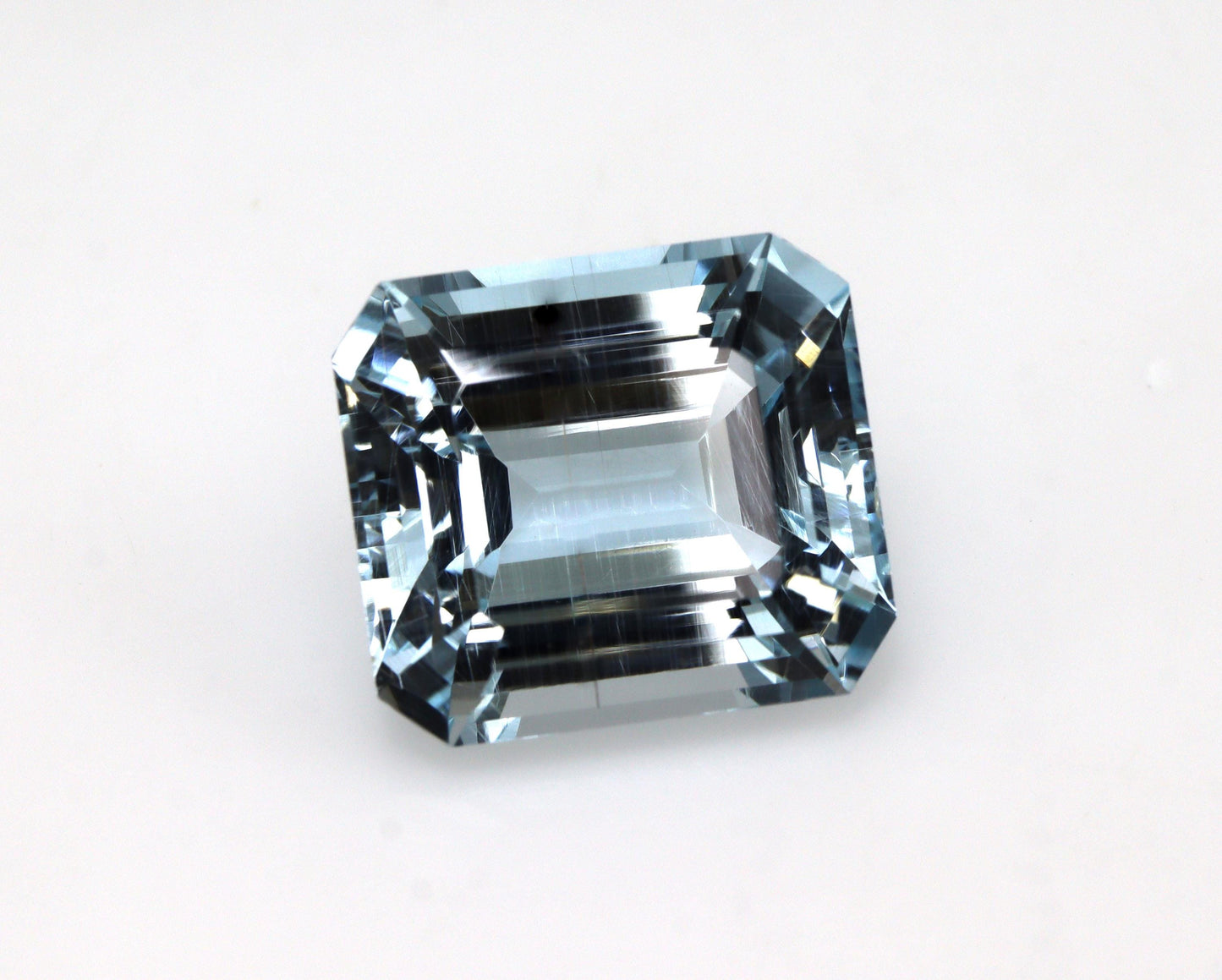 8.1 Ct Aquamarine Emerald Cut Gem, 12.9x11.5mm Ocean Blue Solitaire, For Ring or Necklace, Emerald Cut Necklace, BIG Aquamarine Solitaire