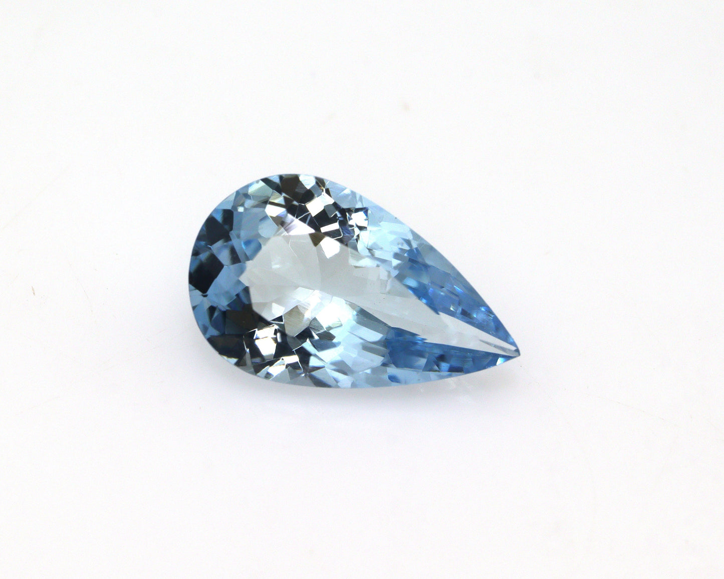 2.5 Ct Dark Blue Aquamarine Pear Cut | AAA Natural Loupe Clean Gem | Unheated & Untreated, Pear Engagement Ring Gemstone, Exclusive Quality